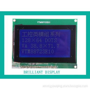 Stn Transmissive Negative128 X 64 Dots DOT Matrix LCD Module with RoHS Certificationr (VTM88723E10)
